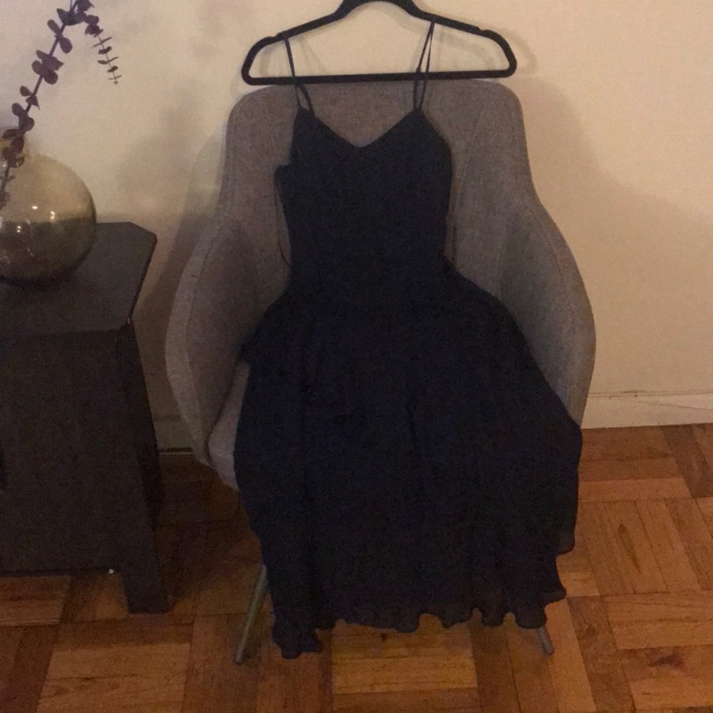 Whistles navy Blue Midi Dress